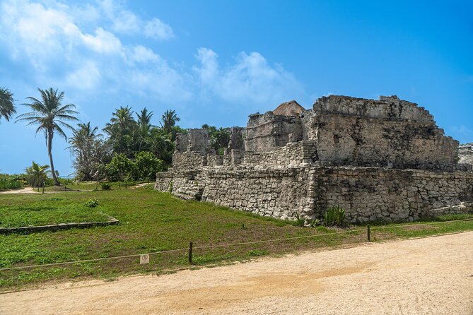 4x1 Tulum, Coba, Cenote & Playa del Carmen from Cancun - Tulum’s temples above the Caribbean