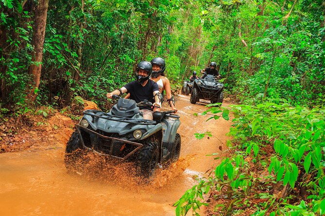 Adrenaline Adventure, Zip Line, ATV and Cenote Maya - Cooling off at Cenote Maya