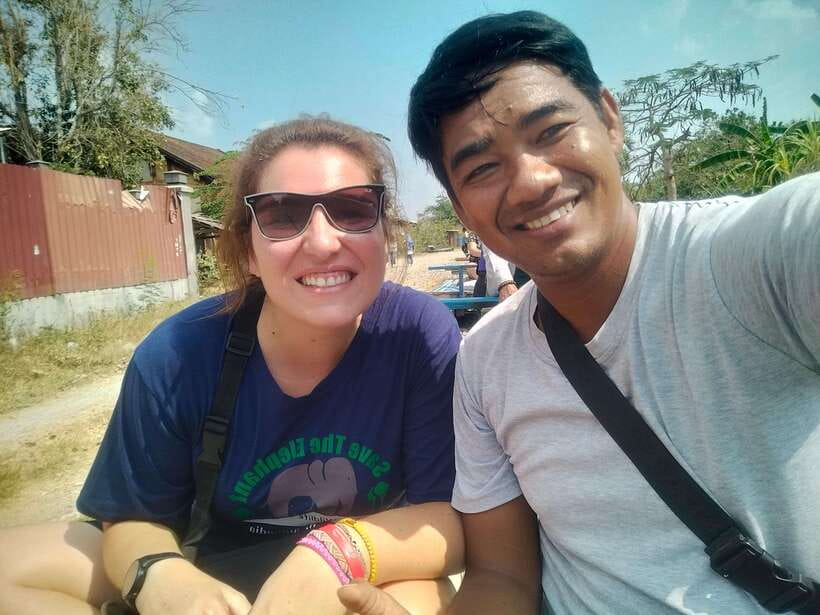 Afternoon Tour: Bamboo Train, Killing Cave &Bat Cave - Fruit farms, village roads, and the suspension bridge
