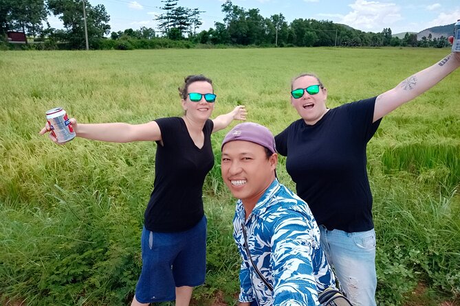 Afternoon Tour BambooTrain & Bat Cave - Sunset over the rice fields at 5:30 PM