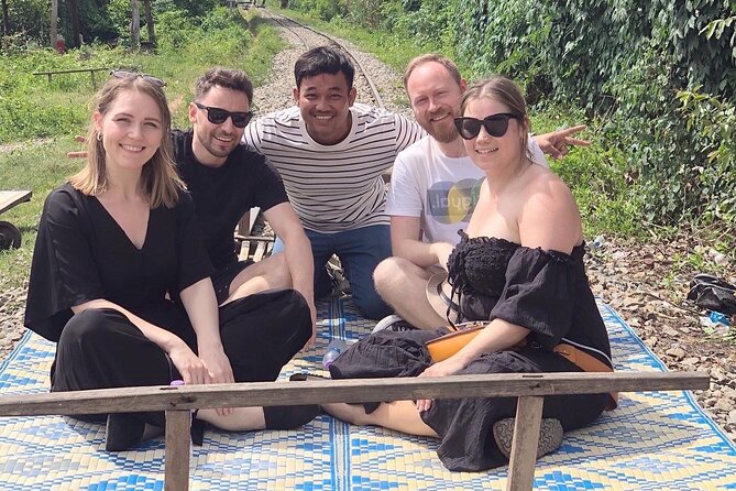 Afternoon tour by tuk tuk to bamboo train,bat cave,killing cave,countryside. - The original bamboo train, with a $5 extra charge