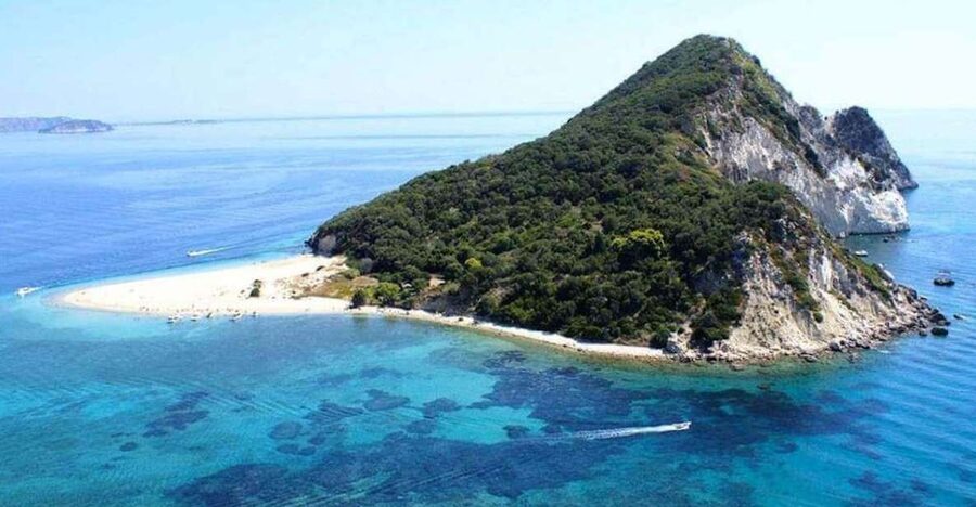 Agios Sostis: Marathonissi, Keri Caves, and Turtle Spotting - Watching the sea through a glass-bottom boat