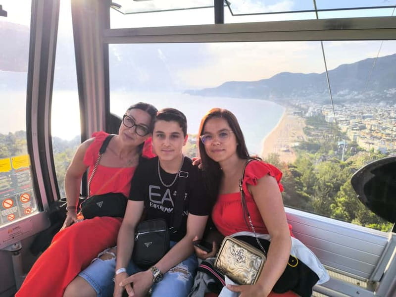 Alanya: Half Day Cable Car, Cave, Terraces&Sunset at Castle - Riding the cable car above Alanya