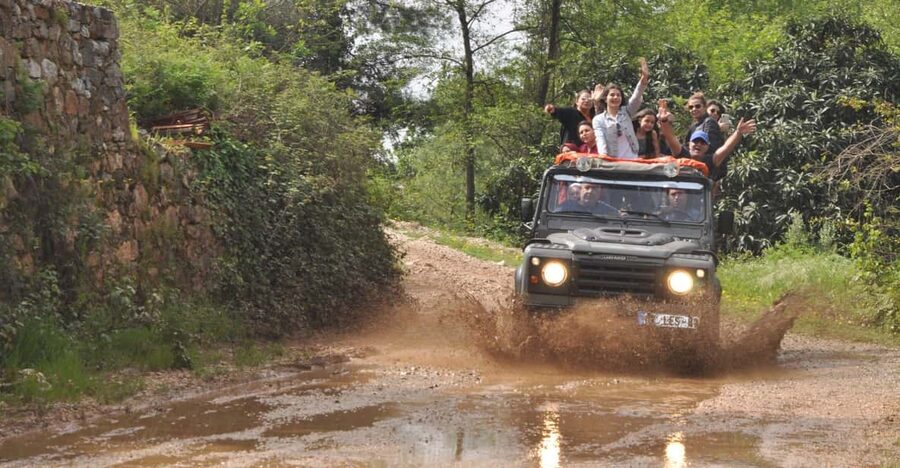 Alanya: Jeep Tour with Dim Cave, Waterfall with Dimcay Lunch - From Alanya hotels to the Dim River