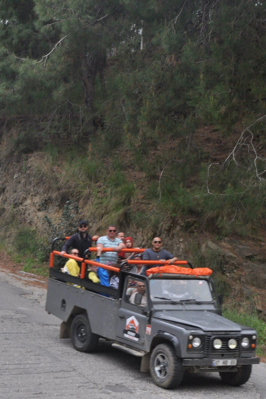 Alanya: Jeep Tour with Dim Cave, Waterfall with Dimcay Lunch - Swimming, fishing, and lunch beside Dimcay