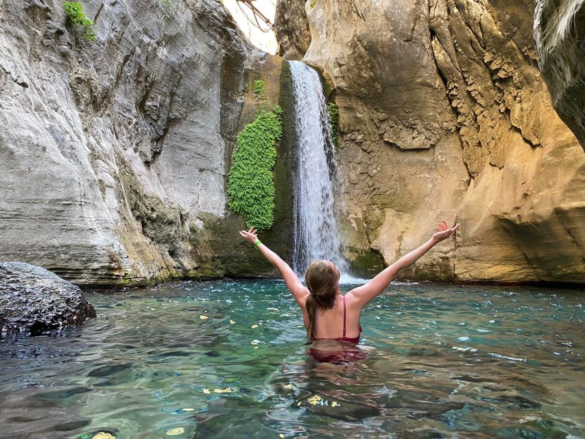 Alanya: Sapadere Canyon Waterfalls & Dwarfs Cave Tour - Hercules Bridge and cool mountain water