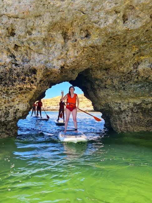Albufeira: Caves and Beaches SUP Paddleboarding Tour - Paddling along the Albufeira coast