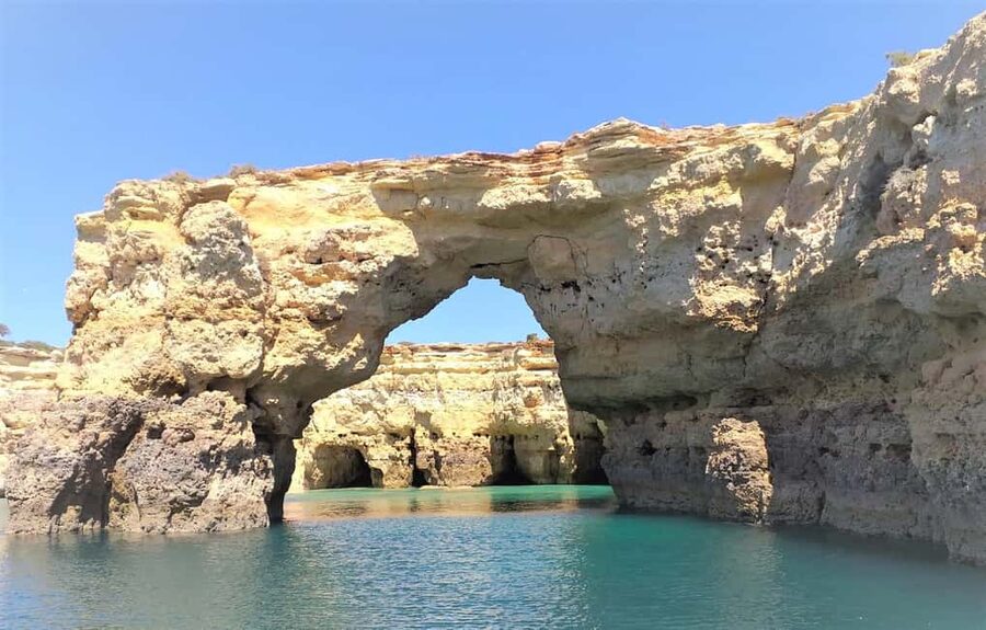 Albufeira: Dolphin Watching and Benagil Cave Boat Cruise - Benagil Cave and the Algarve cliffs