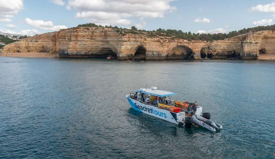 Albufeira Marina: Benagil Cave to Marinha Beach Kayak Tour - Key points at a glance