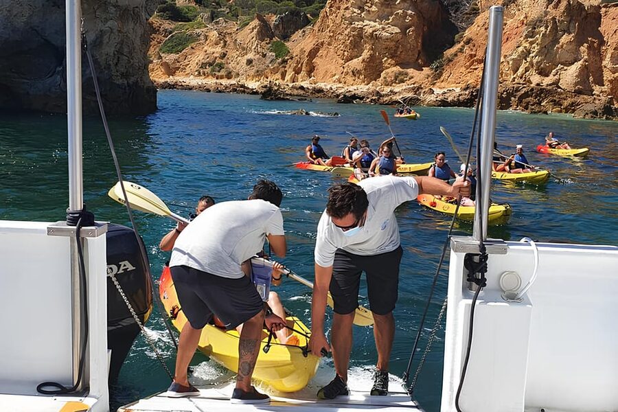 Albufeira Marina: Benagil Cave to Marinha Beach Kayak Tour - From Albufeira Marina to the Benagil coast