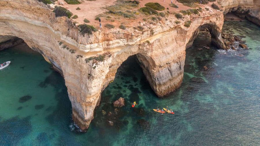Albufeira Marina: Benagil Cave to Marinha Beach Kayak Tour - What to bring and how to prepare