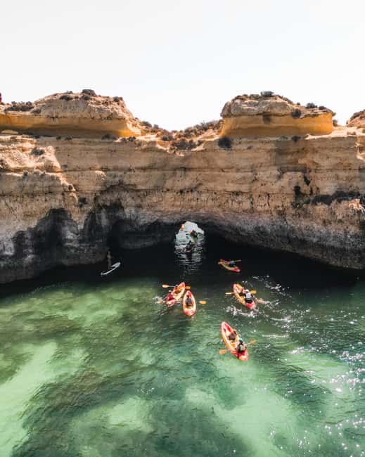 Albufeira: Secret Caves & Beaches Kayak Tour with Swim Stop - The first coastal stretch and the caves near São Rafael