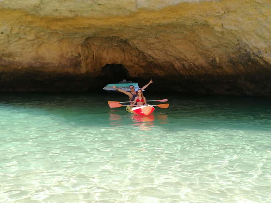 Albufeira: Secret Caves & Beaches Kayak Tour with Swim Stop - Getting ready on São Rafael Beach