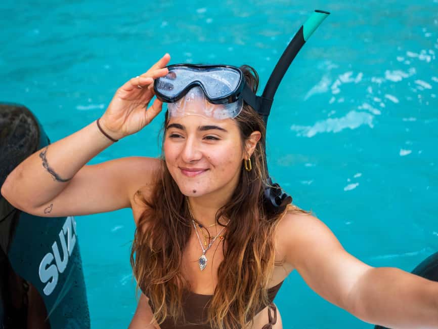 Alcudia: Sightseeing, Sea Caves & Snorkel Speedboat Tour - Ses Caletes is the main water break