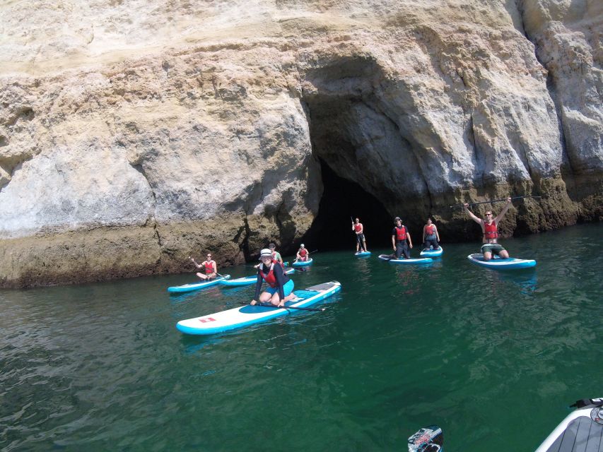 Algarve: Benagil Caves SUP Tour since 2016 - Entering Benagil Cave when conditions allow
