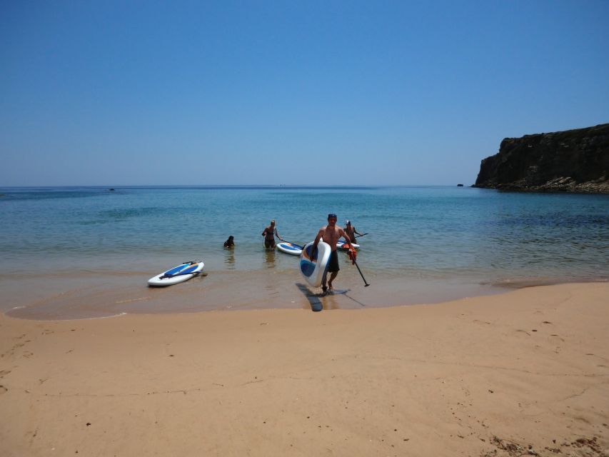 Algarve: Stand Up Paddle Tour w/ Snorkeling to Ingrina Caves - Cliff jumping without pressure