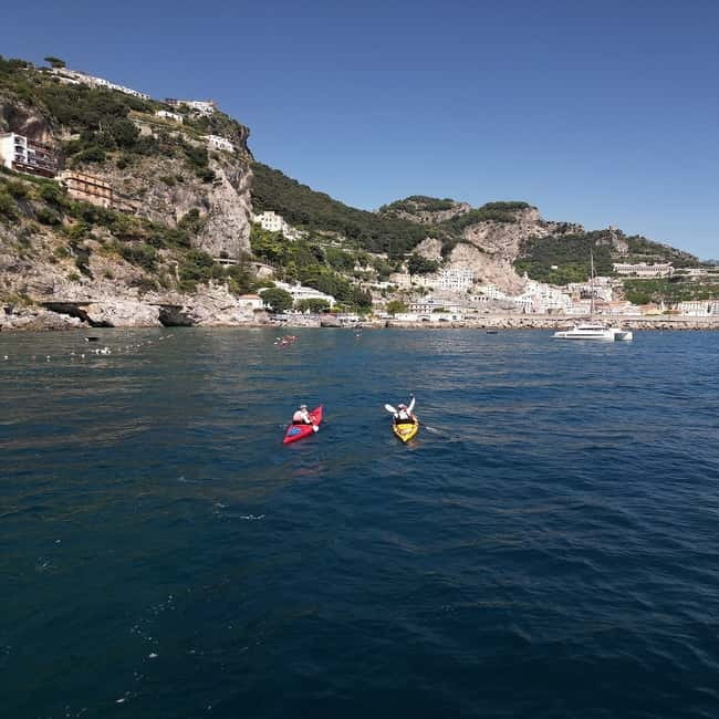 Amalfi Coast: Kayak, Snorkeling, Pandora Cave & Hidden Beach - Starting at Moorea Beach Club in Maiori