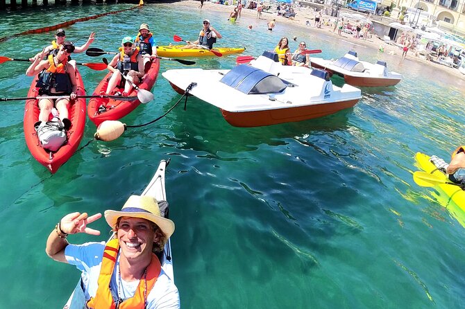 Amalfi Coast Kayak & Snorkeling Tour to the Pandora's Cave - A short stop at Acquachiara Spiaggia and Sulfur Cave