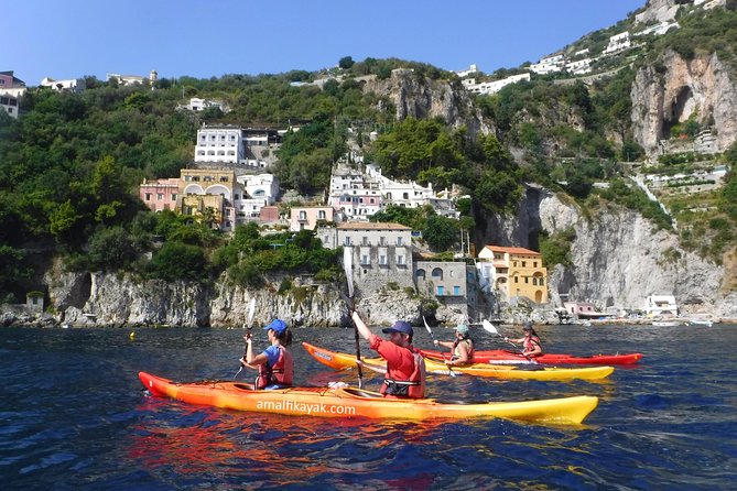 Amalfi Coast Kayak Tour: Explore Caves, Arches & Hidden Beaches - Starting beside Tonino’s Beach in Amalfi