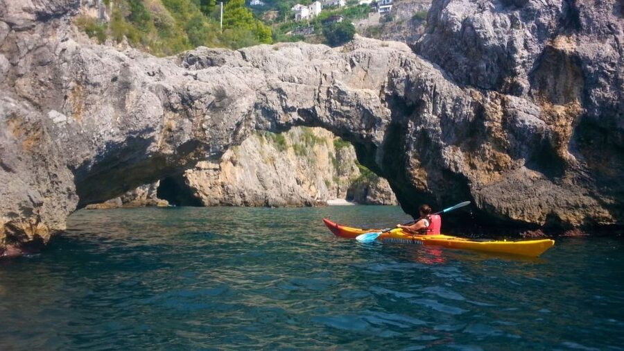 Amalfi Coast: Kayak Tour with Snorkeling and Grottoes Visit - Paddling Past Amalfi’s Rock Arches and Towers