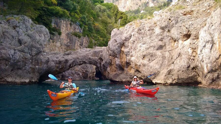 Amalfi Coast: Kayak Tour with Snorkeling and Grottoes Visit - Conca dei Marini and the Views Toward Capri