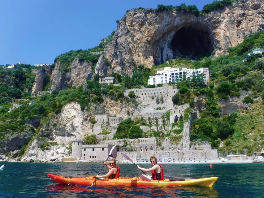 Amalfi Coast: Kayak Tour with Snorkeling and Grottoes Visit - Snorkeling at a Beach Reached Only by Sea