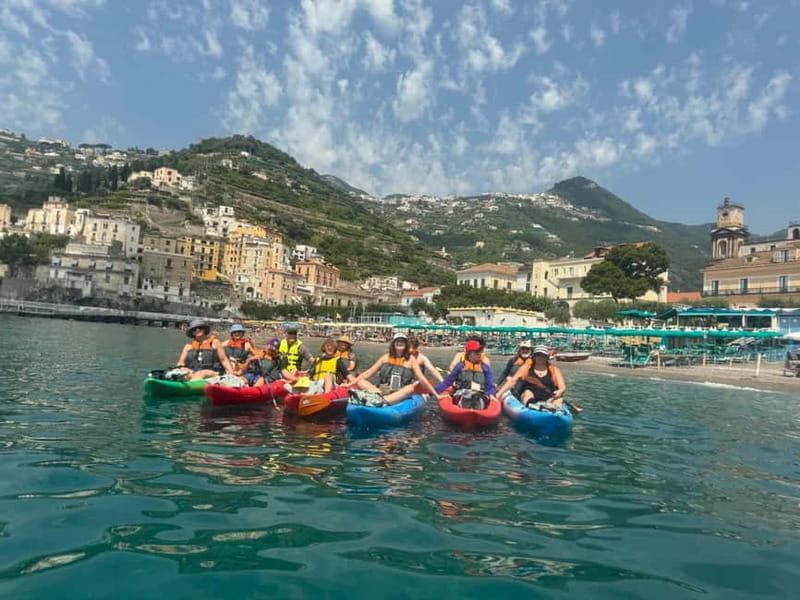 Amalfi: Kayak-Snorkel to Pandora Cave, Hidden Beach & Drinks - Swimming and snorkeling at Dead Horse Beach