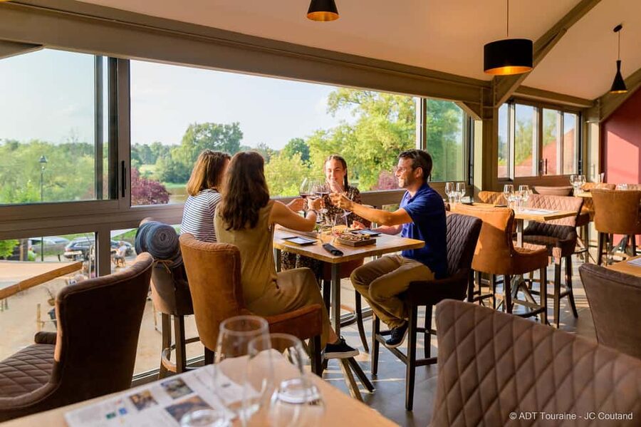 Amboise: Caves Ambacia Visit and Wine Tasting - The bistro and boutique extend the visit