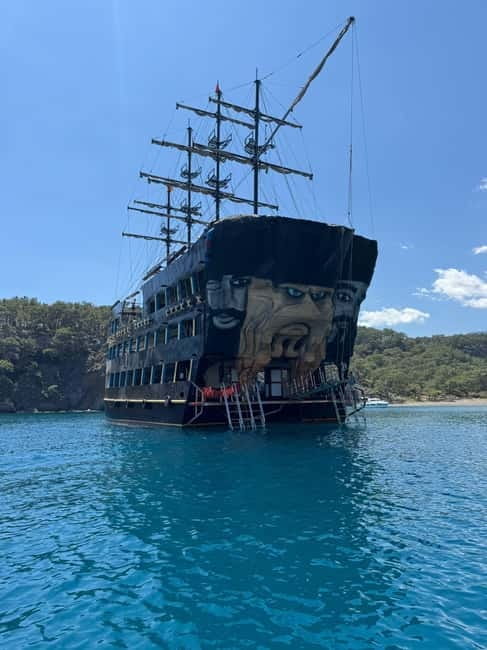 Antalya/Kemer: Boat Tour Visit Caves and Bays With Lunch - Leaving Kemer Marina on the Red Dragon