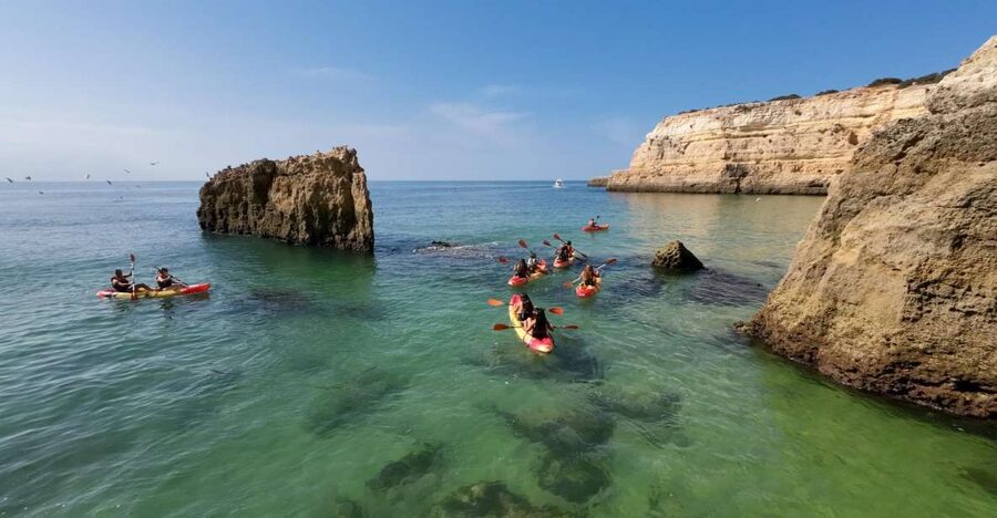 Armação de Pêra: 2-Hour Wild Beaches and Caves Kayak Tour - From Praia dos Beijinhos to Cova Redonda