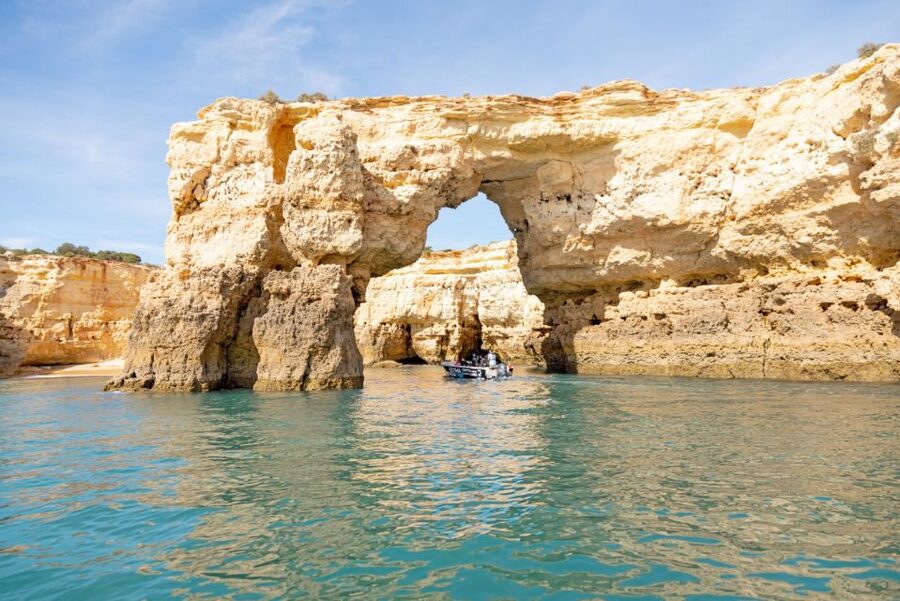 Armação de Pêra: Benagil Caves and Secret Beaches Boat Trip - Reaching Algar de Benagil