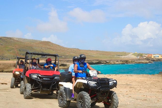Aruba UTV, ATV Adventure to Secret Beach and Cave Pool - Natural Bridge and Aruba’s volcanic stone