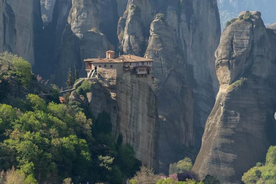 Athens: Meteora Monasteries Day Trip with Caves and Lunch - Hermit Caves of Badovas and local viewpoints