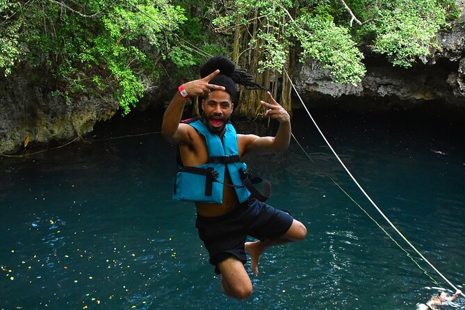 ATV Adventure, Interactive Bridges, Ziplines, Cenote and Lunch - Cenote Verde Lucero and the short swim stop
