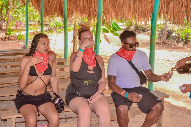 ATV Adventure to Water Cave and Macao Beach in Punta Cana - Los Hoyos del Salado requires comfort in water