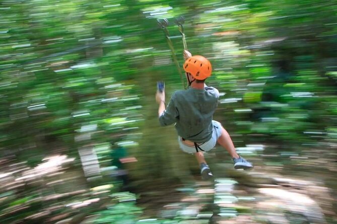 ATV Cenote and Zipline Sacred Jungle Expedition - Cooling off in a cave cenote