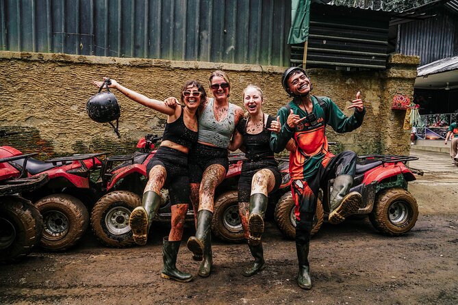 ATV Quad Bike Bali with Waterfall Gorilla Cave and Lunch - Safety briefing before the muddy track