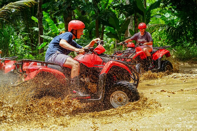 ATV Quad Bike Bali with Waterfall Gorilla Cave and Lunch - Mud, water, and the ride itself