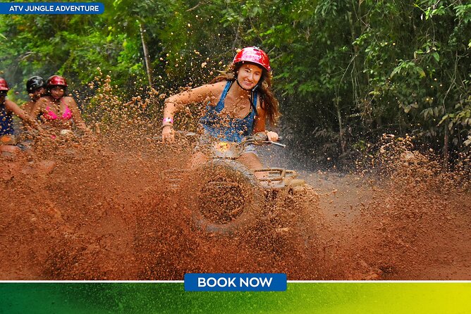 ATV, Ziplining & Cenote Tour, Transportation & Tequila Tasting - ATV riding through the Mayan jungle