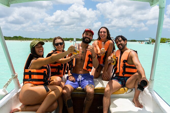 Bacalar Boat Tour and Visit to Cenotes - Bird Island and Pirate Channel swimming stops