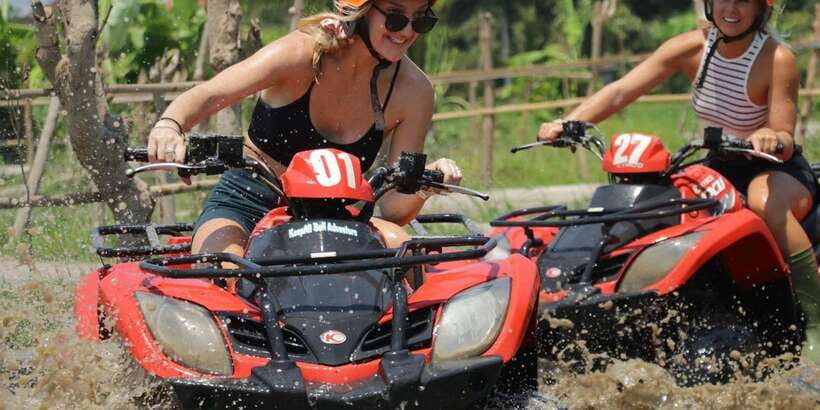 Bali: ATV Gorilla Cave, Ubud Monkey Forest, & Waterfall Tour - Gorilla Cave and the village scenery