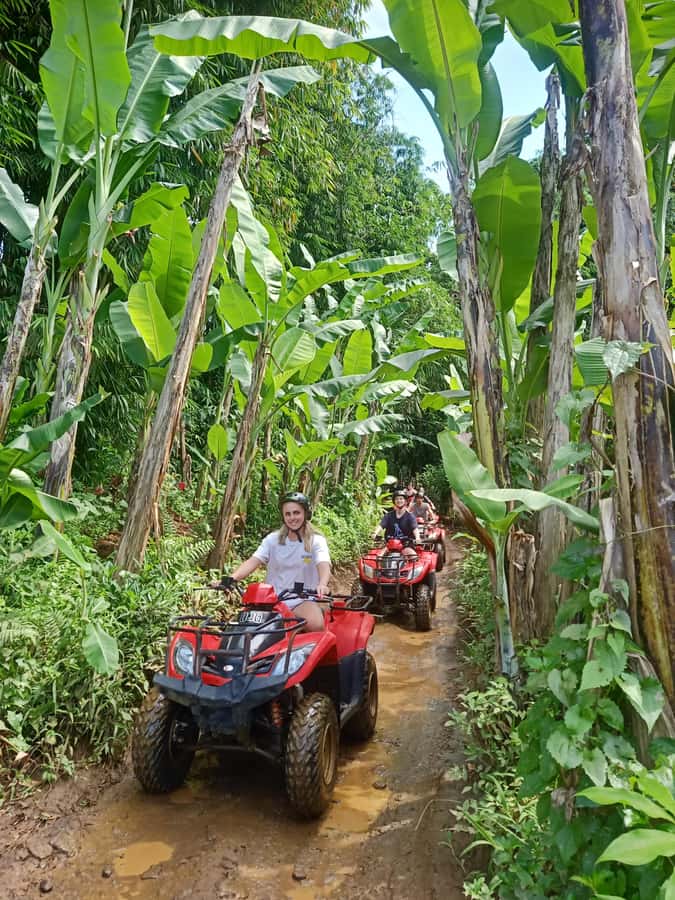 Bali: Gorilla Cave Quad Bike Tour & Cretya Infinity Pool - From ATV instruction to the Gorilla Cave trail