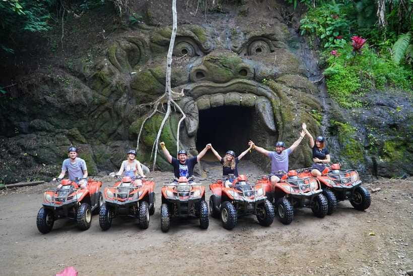 Bali: Gorilla Cave Quad Bike Tour & Cretya Infinity Pool - Showers, towels, and the practical end of a muddy ride