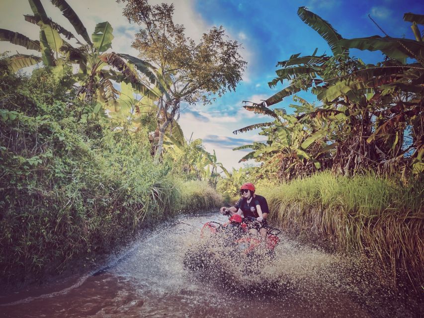 Bali: Ubud Gorilla Cave Track ATV & Waterfall Tour with Meal - Goa Raja Waterfall rewards the walk down