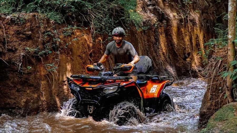 Bali: Waterfall Gorilla Cave ATV & Ubud Rafting Trip & Lunch - My call: book it for variety, not just speed