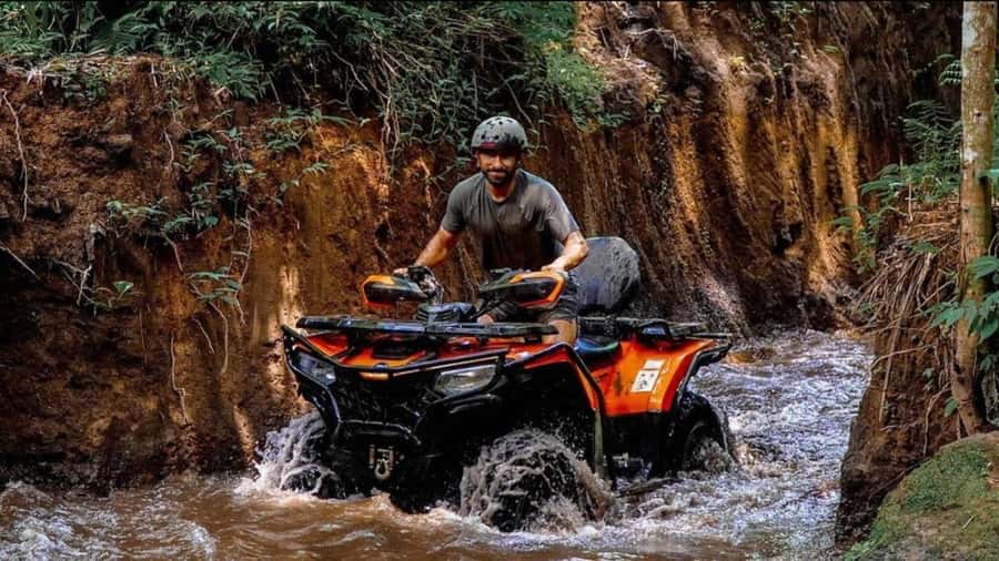 Bali: Waterfall Gorilla Cave ATV & Ubud Rafting Trip & Lunch - Lunch at Cretya Sunset Infinity Pool Bar