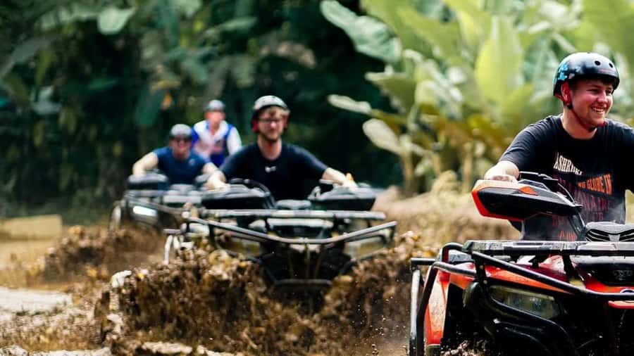 Bali: Waterfall Gorilla Cave ATV & Ubud Rafting Trip & Lunch - Rafting the Ayung River for two to two and a half hours