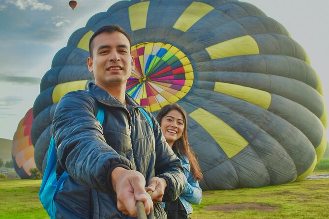 Balloon flight + pick up in CDMX + Breakfast in Cave + Pyramids - Toast, certificate, and the landing routine