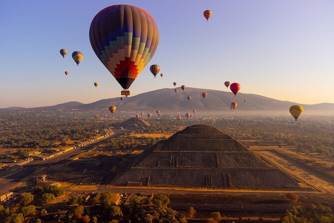 Balloon flight + pick up in CDMX + Breakfast in Cave + Teotihuacan - Key points at a glance