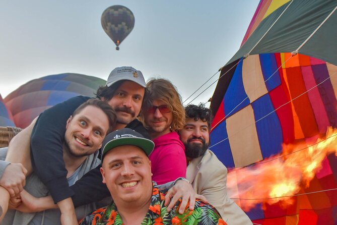 Balloon Flight with Breakfast in a Natural Cave and Transportation from CDMX - Toasting the landing and receiving your certificate